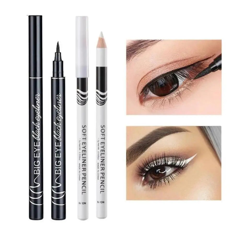 Eyeliner Ultra Thin Black White Liquid Pen Eyeliner Pen Waterproof Lasting Smooth Eyes Liner Pencils Eye Makeup Tools