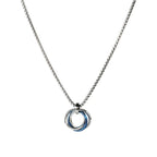 New Three Ring Ring Necklace for Men, Trendy Men, Personalized Ins, European and American Street Hip Hop Hoo