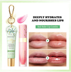 Lip Oil Lipstick Set Long Lasting Hydration Lightweight Texture Natural Lipgloss Lip Deeply Moisturizing Lip Makeup Cosmetics