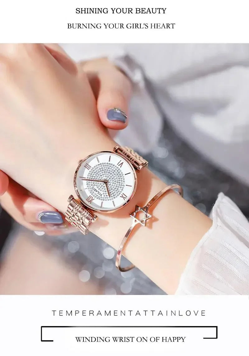Women Watches Quartz Best Selling 2024 Products Dropshipping Stainless Steel Stainless Steel Dress Wristwatch Relogio Masculino