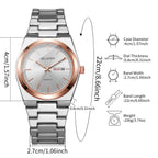 Luxury Men Business Watches Calendar Quartz Wristwatches For Mens Clock Reloj Hombre（Without Box）