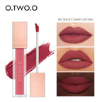 O.TWO.O 12 Color Liquid Lipstick Matte Finish Sexy Silky Lip Gloss Waterproof Kiss-proof Lasting Lip Glaze Lip Tint Cosmetics