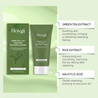 Green Tea Salicylic Acid Facial Cleanser Cleansing Pore Refining Hydrating Blackhead Removal Oil Control Non-Drying Face Wash