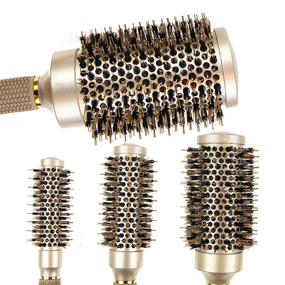 Pro Salon Hairdressing Comb Women's Curling Hairbrush Cylindrical Hairdresser Brushes Barbershop Styling Tool Accessories Tools