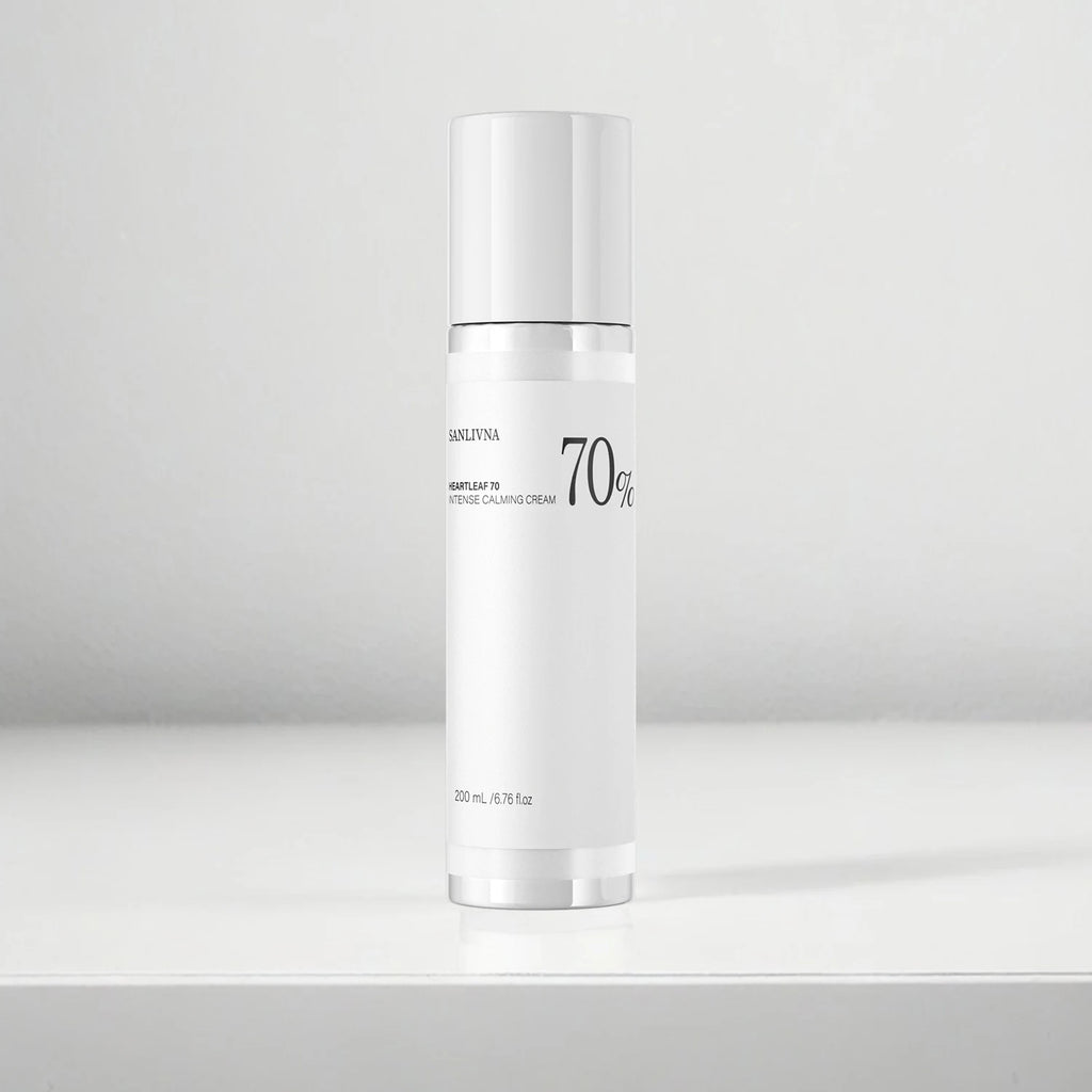 Heart Leaf 70 Lotion Cream Hyaluronic Acid with Vitamin B12 Naturally Pigmented Face Moisturizer for Sensitive Skin