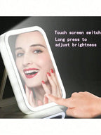 Light Up Your Beauty Routine: LED Makeup Mirror With Adjustable Dimming, Rotating & Storage - USB Vanity Mirror