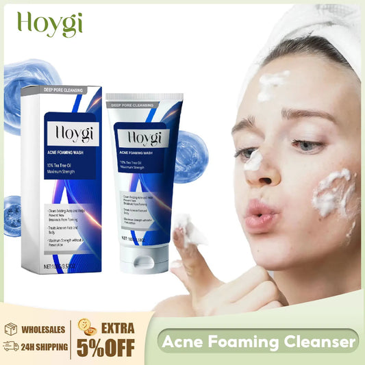 Facial Cleanser Anti Acne Oil Control Blackhead Remover Shrink Pores Deep Cleansing Acne Treatment Moisturizing Face Wash 100g