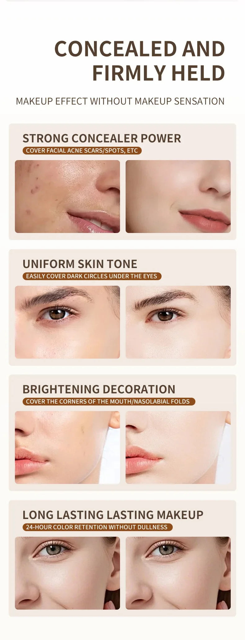 Face Foundation Contour Stick Long Lasting Waterproof Brighten Skin Concealer Pen Nose Contour Cream Contouring Beauty Makeup
