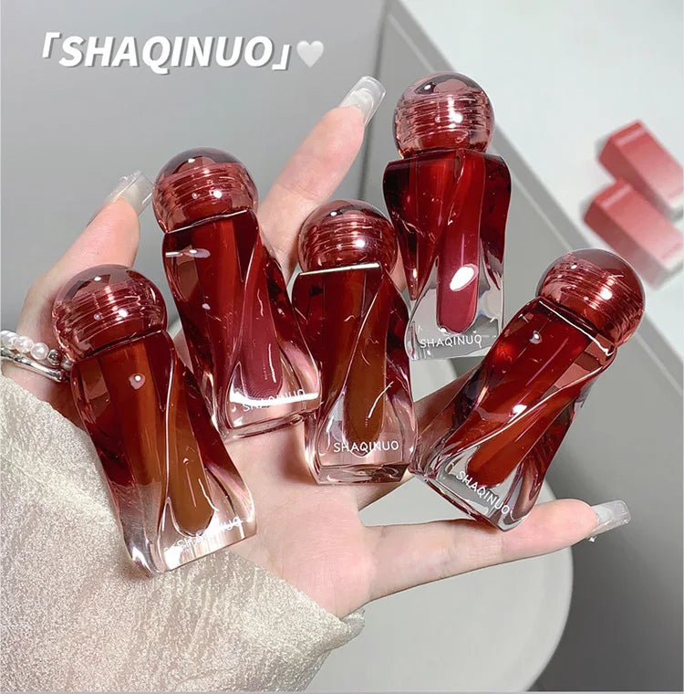 Artistic Soft Mist Mousse Lip Glaze Velvet Matte Lipstick Holding Makeup Not Easy to Sticky Cosmetics Lipstick