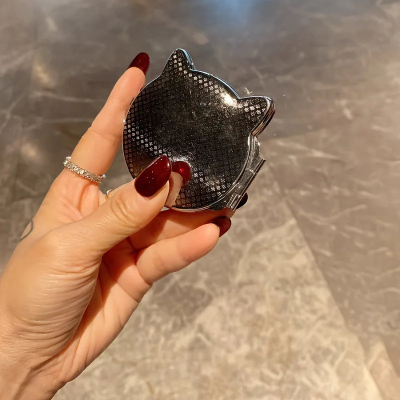 Makeup Mirror Luxury Diamond Portable Pocket Compact Mirror Women's Gifts Handheld Cosmetic Mirror with Magnification