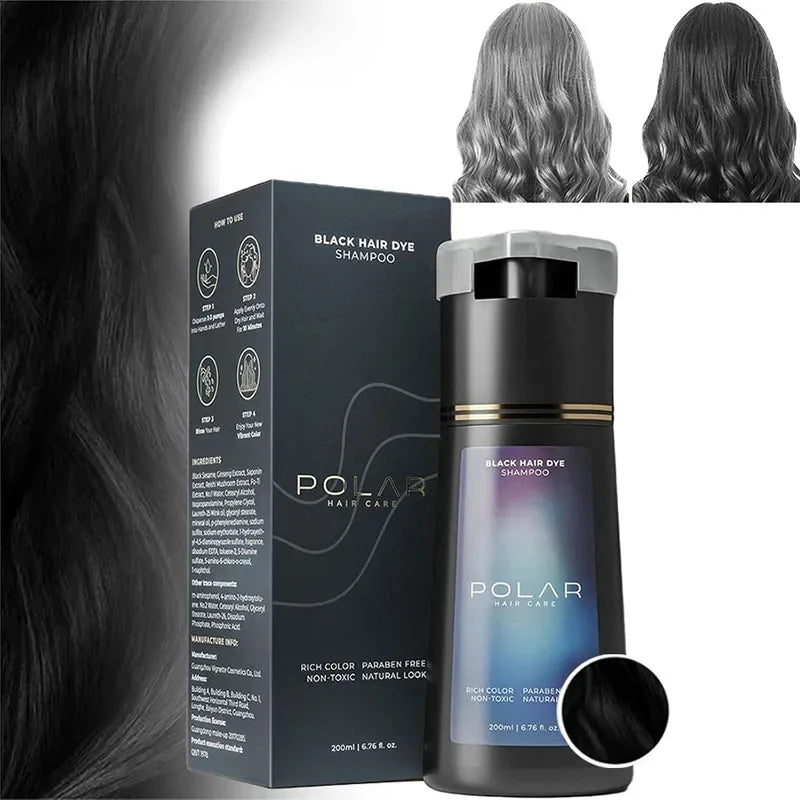 5 Colors Hair Dye Shampoo Black Hair Color Dye Hair Shampoo Cream Instant Dye Shampoo Men Women Moisturizing and Repairing Hair
