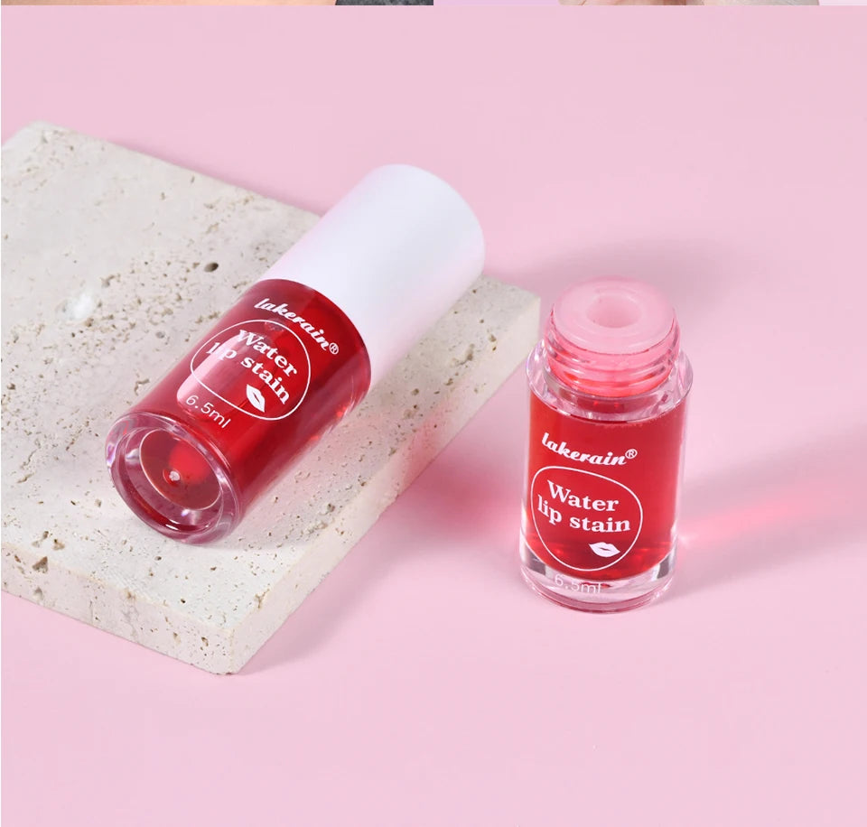 Fruity Water Lip Tin Lip Gloss Moisturizing Lip Glaze Long Lasting Lip Ink Face Lip Dual Purpose Liquid Lipstick Cosmetic Makeup
