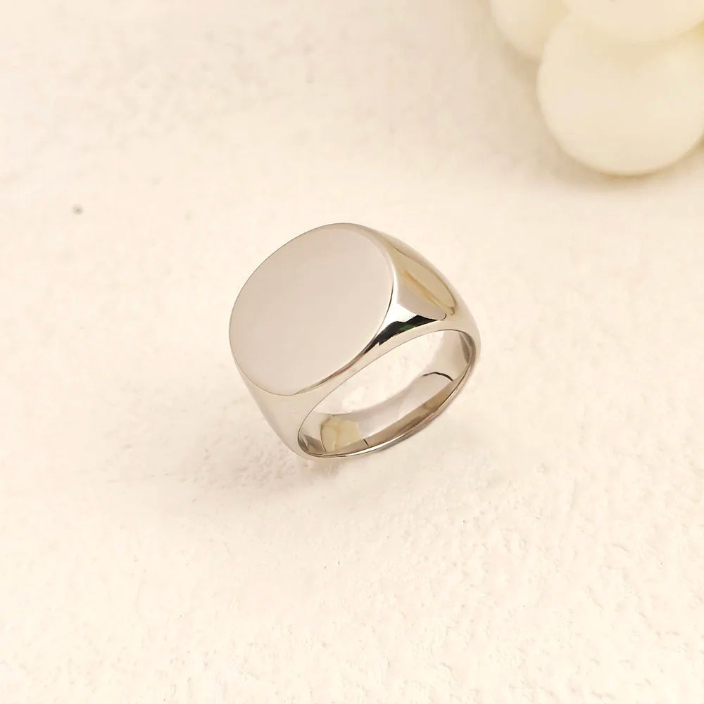 Minimalist ring, men's trend, personality, European and American hip-hop niche design, high-end index finger ring, tail ring