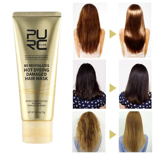 Hair Mask Set 8 Seconds Instant Repair Damaged Frizzy Keratin Smoothing Hair Mask Shiny Hair Treatment Cream Hair Care