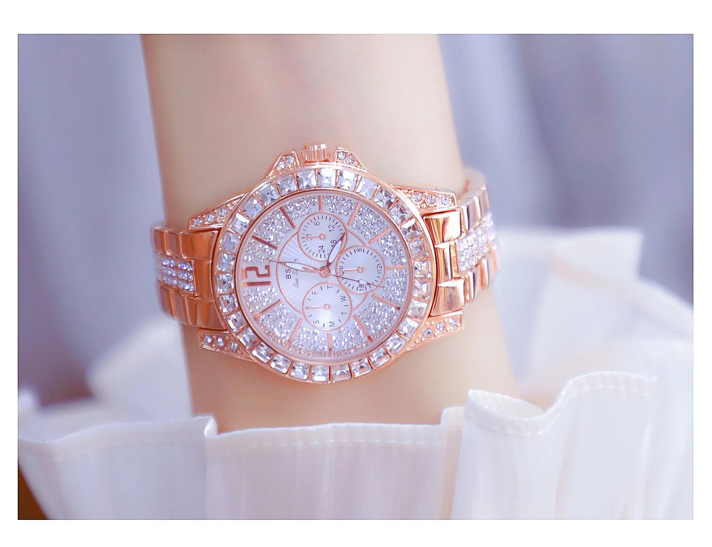 Luxury Women Watch Fashion Diamond Wrist  Silver Gold Watches for Girls Waterproof Clock Reloj Mujer Dress Gifts