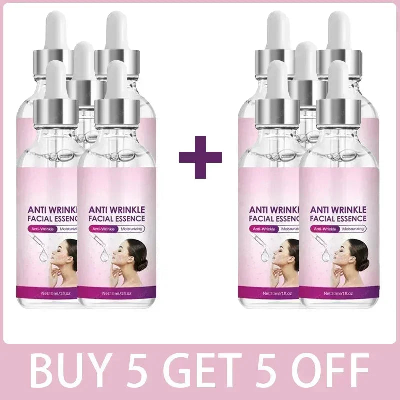 Facial Anti-Wrinkle Serum Fade Fine Lines Anti-Aging Whitening Moisturizing Remove Freckles Brighten Facial Skin Care