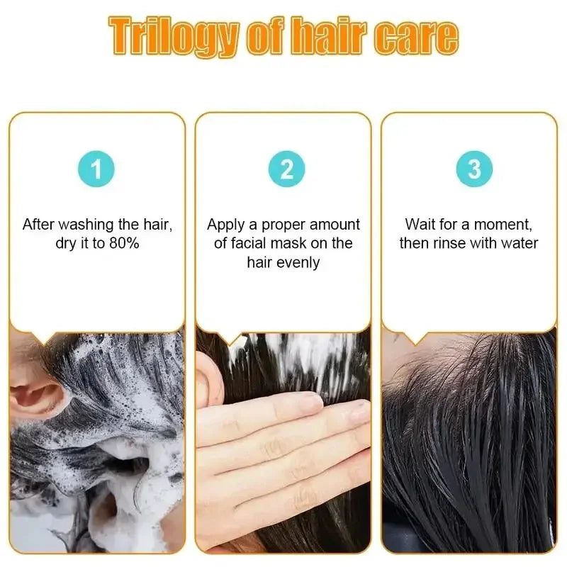 Magical Keratin Hair Mask 5 Seconds Repair Damaged Frizzy Hair Soft Smooth Shiny Vitamin Nutrition Moisturize Nourish Hair Care