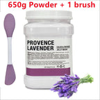 650g Chamomile Hyaluronic Acid Facial Moisturizing Mask Powder with Silicone Brush Increasing Skin Elasticity Rose Jelly Mask