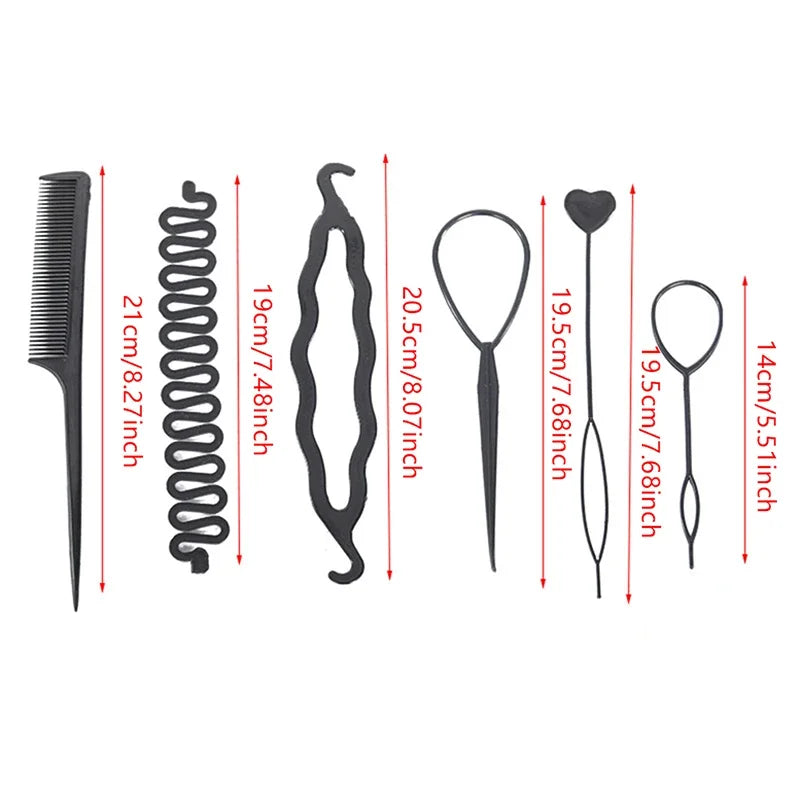 Magic Hair Styling Tools Set DIY Braiding Braider Accessories Hairpin Twist Bun Barrettes Clips For Women Hairdressing