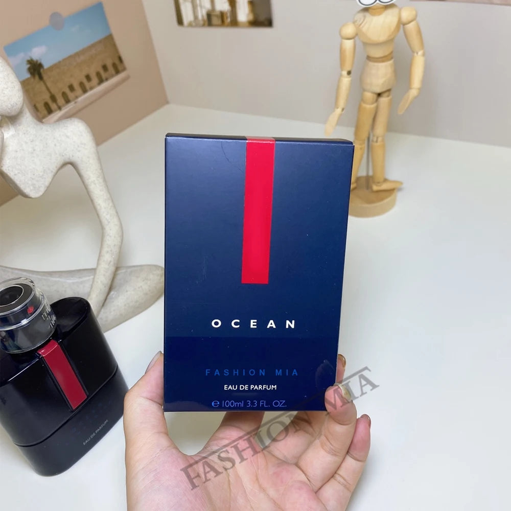 100ml Red Moon Marine Eau de Toilette Lasting Colognes Woody Men Perfume Attractive Women Glamour Dating Body Spray Perfume Gift
