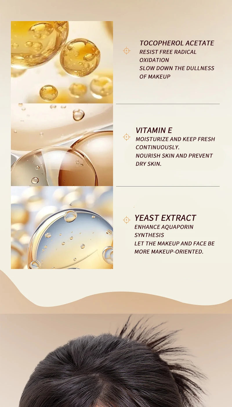 Feotznw Primer does not require a base, controls oil and does not cause powder to stick,A must-have for Korean women