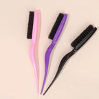 Boar Bristle Brush Comb Hair Teasing Brush for Women Men Salon Boar Bristle Beauty Styling Backcombing Brush
