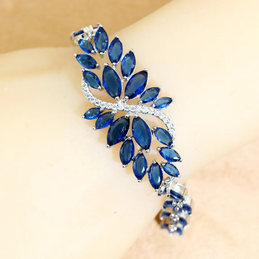 luxury More Color Stone Bracelet for Women Wedding Jewelry Birthday Gift