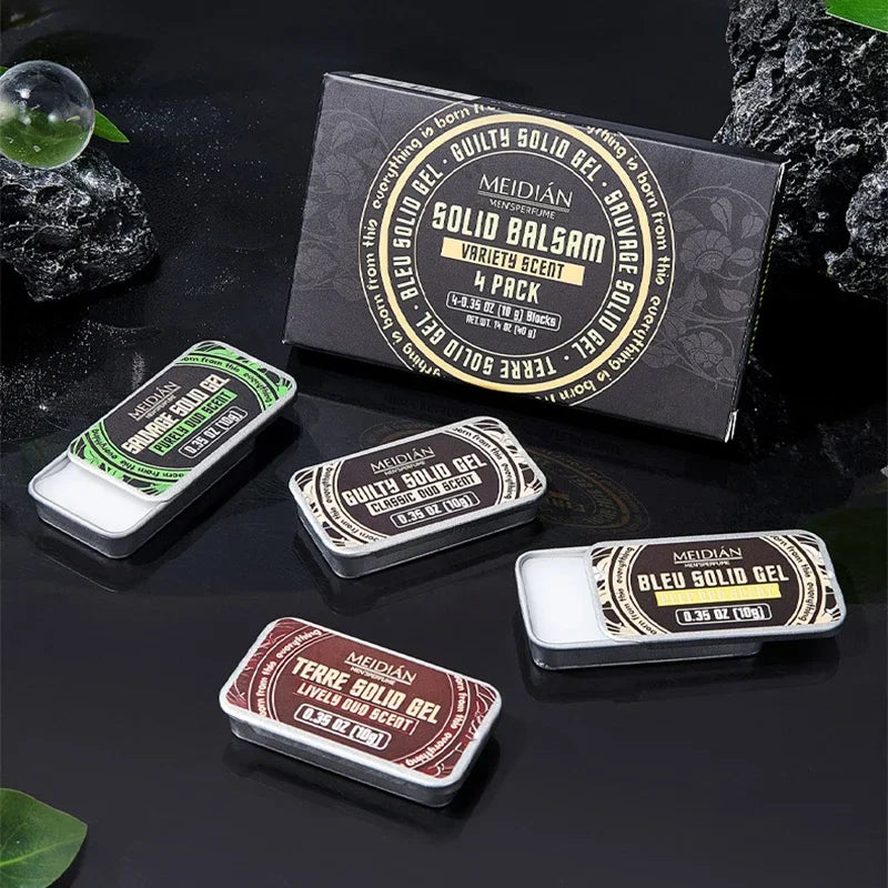 Pheromone Cologne Solid Perfume Fruity Scent Lasting Natural Fragrance Release Charming Confidence Pocket Deodorant Solid Balm