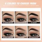 6 Colors Long-lasting Eyebrow Enhancers Makeup Waterproof 3D Natural Eye Brow Pomade Eyebrow Gel With Brush Professional Makeup