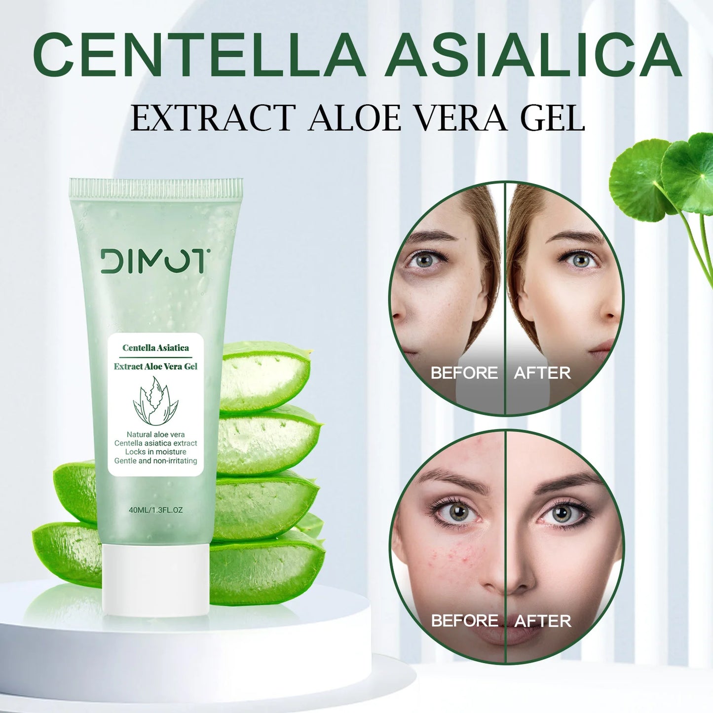 Moisturizing Aloe Vera Gel Wash Free Deep Nourishing Maintain Skin Aloe Vera Gum Refreshing Non Sticky Facial Care Facial Cream