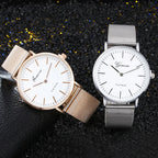 New Famous Silver Casual Geneva Quartz Watch Women Metal Mesh Stainless Steel Dress Watches For Gift Relogio Feminino Hot Clock