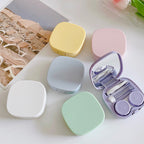 Women Color Contact Lens Case Red Heart Contact Lenses Box for Eyes Care Kit Glasses Case Holder Container
