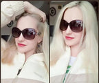 Luxury Sunglasses for Women Brand Design Full Star Sun Glasses Female Mirror Retro Square Ladies Eyewear UV400 Driving Shopping