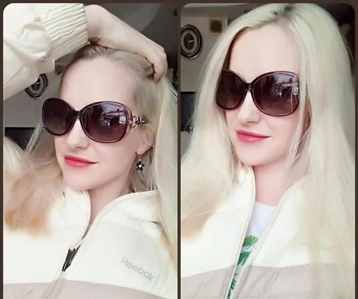 Luxury Sunglasses for Women Brand Design Full Star Sun Glasses Female Mirror Retro Square Ladies Eyewear UV400 Driving Shopping