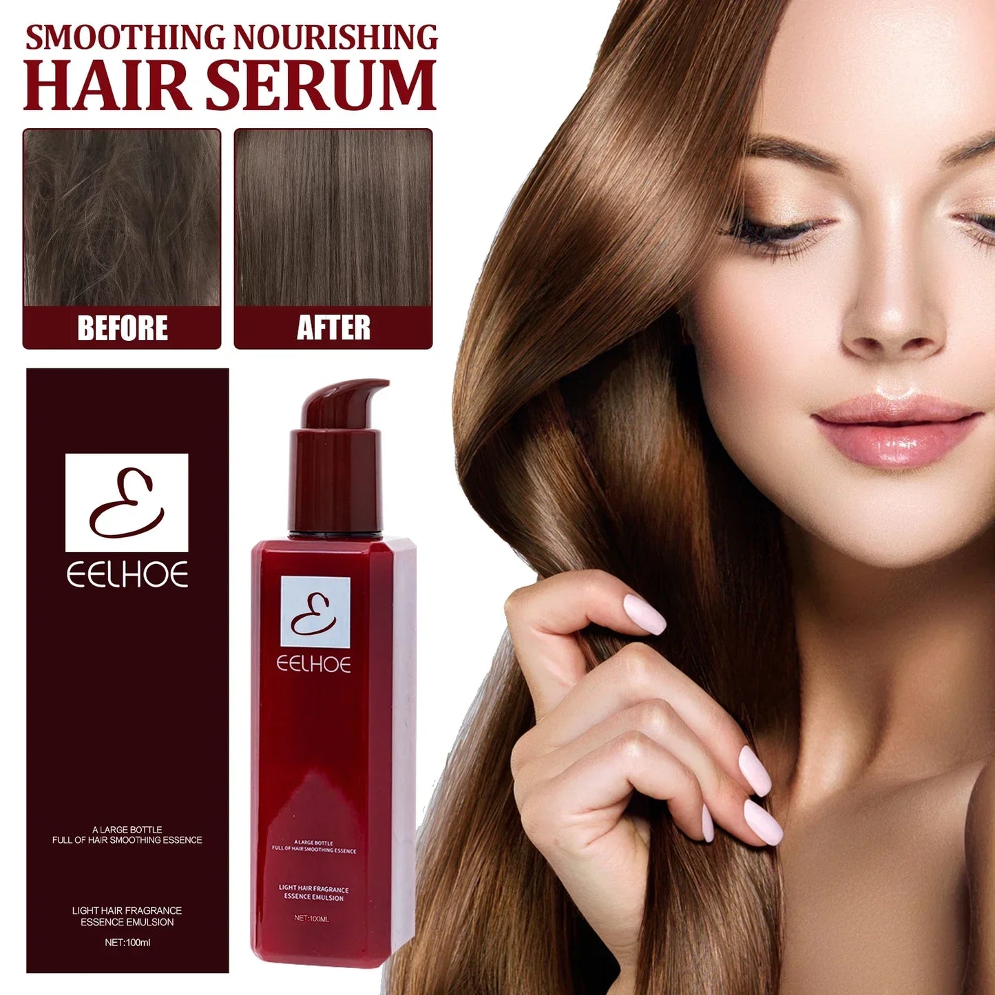 Hair Conditioner Essence Moisturizing Soften Repair Hair Mask Smoothing Treatment for Damaged Dry Curly Frizzy Hair Care