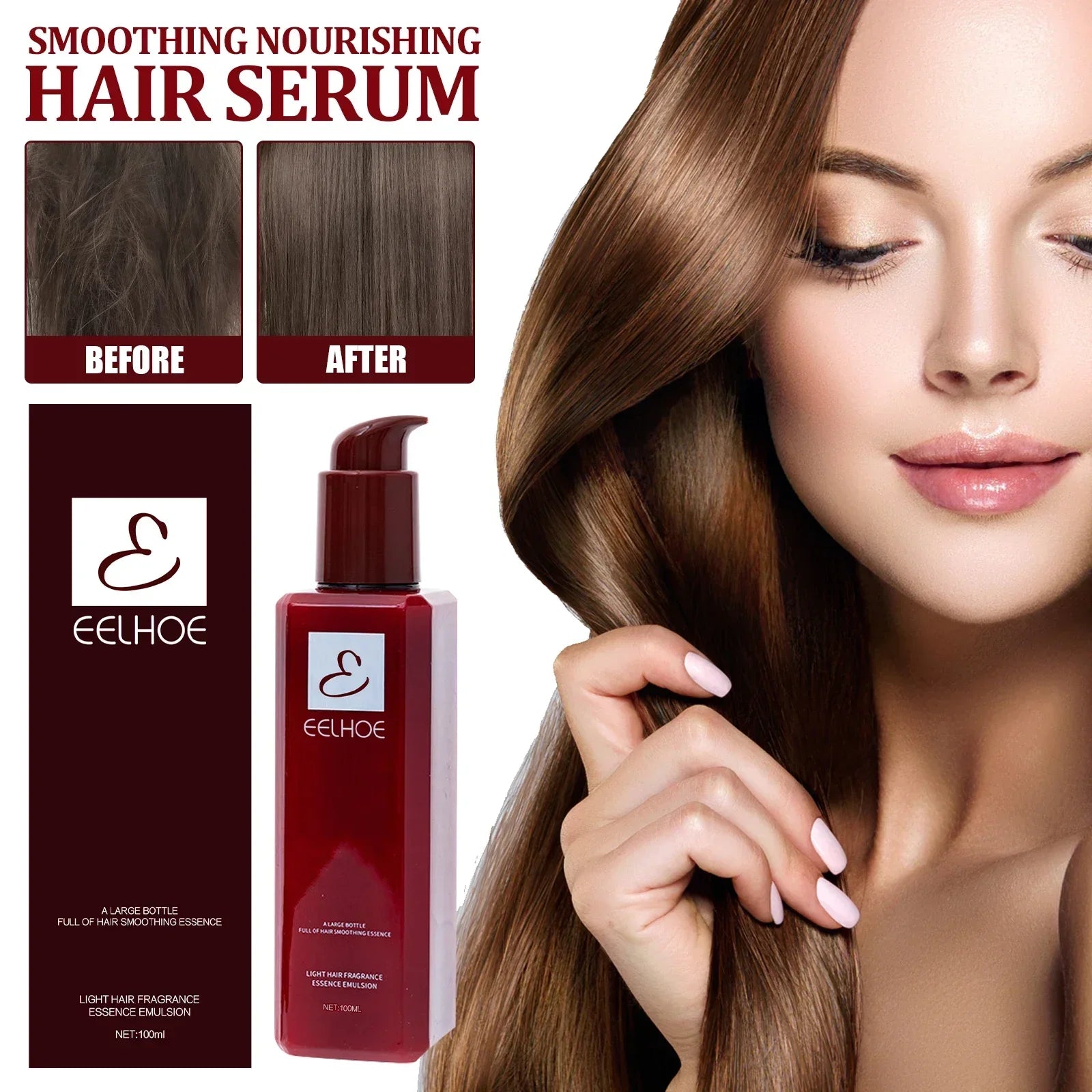Hair Conditioner Essence Moisturizing Soften Repair Hair Mask Smoothing Treatment for Damaged Dry Curly Frizzy Hair Care