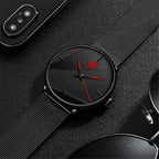 reloj hombre Watches Mens 2025 Minimalist Men's Fashion Ultra-thin Watch Simple Men Business Quartz Wristwatch relogio masculino