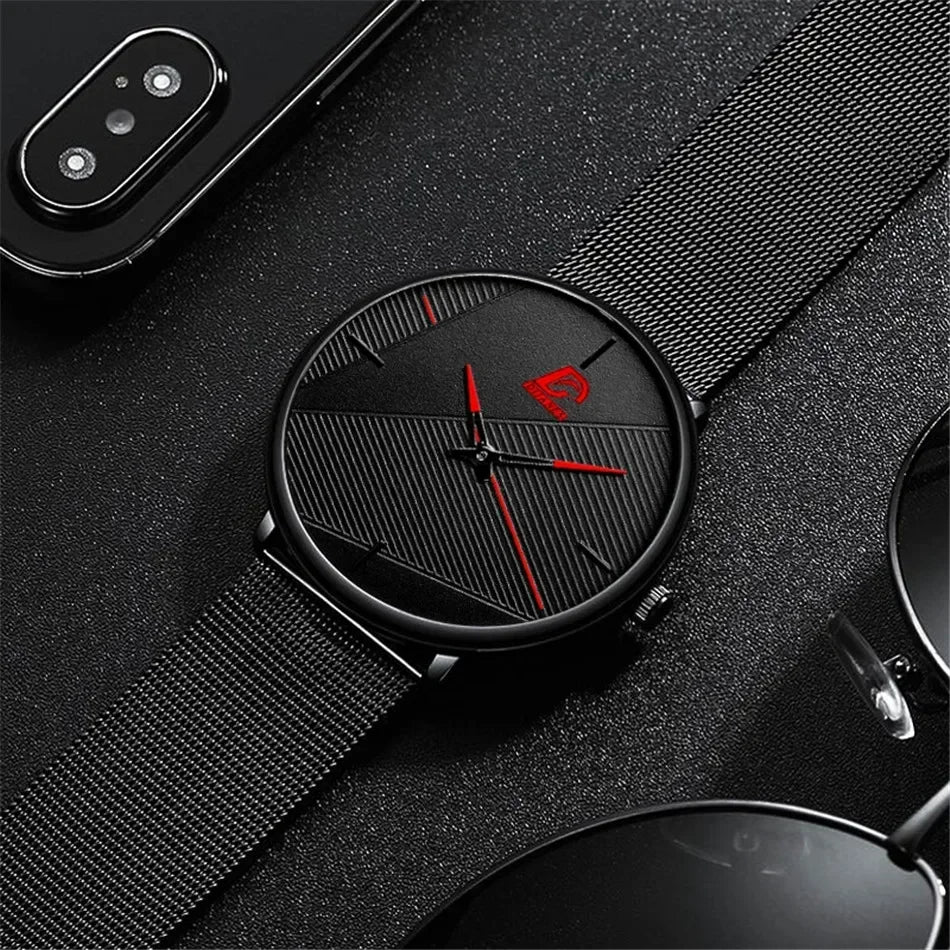 reloj hombre Watches Mens 2025 Minimalist Men's Fashion Ultra-thin Watch Simple Men Business Quartz Wristwatch relogio masculino