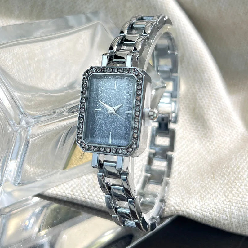Luxury Crystal Elegant Watches For Women Gold Bracelet Jewelry Quartz Wristwatch New Fashion Retro Original Ladies Watch