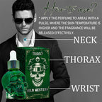Men's Beard Care Perfume Oil 15ml Gentleman Fragrance Long-lasting Fragrance Brand Skull Perfume Portable Fresh Eau De Perfume