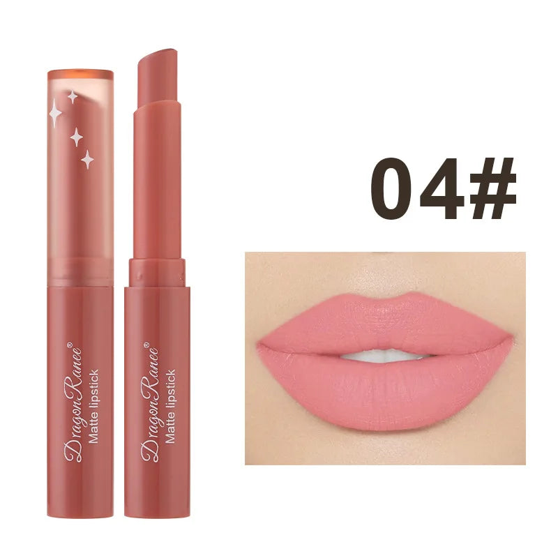 12 Color Matte Lipstick Nude Pink Matte Solid Lip Gloss Long Lasting Velve Red Tinted Balm 24 Hours Waterproof Makeup LipSticks