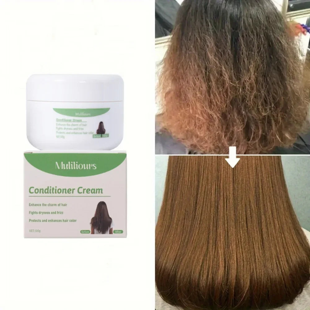 Muliliours Leave-In Hair Conditioner Deep Moisturizing with Strong Strands Natural Ingredients for All Hair Types Gentle Care