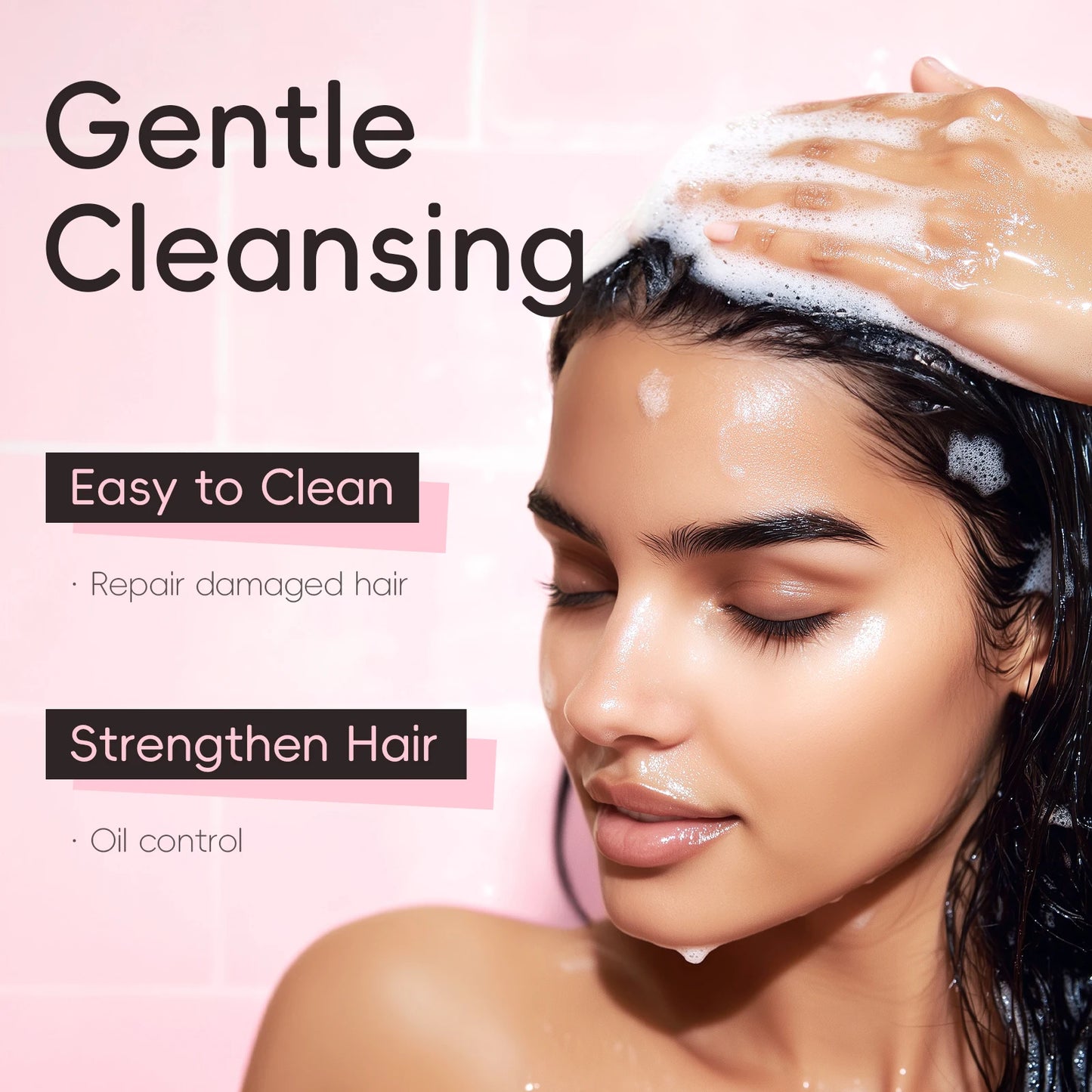 LAIKOU  Sakura Shampoo Repair Anti Split Ends Smooth Frizz Dry Hair