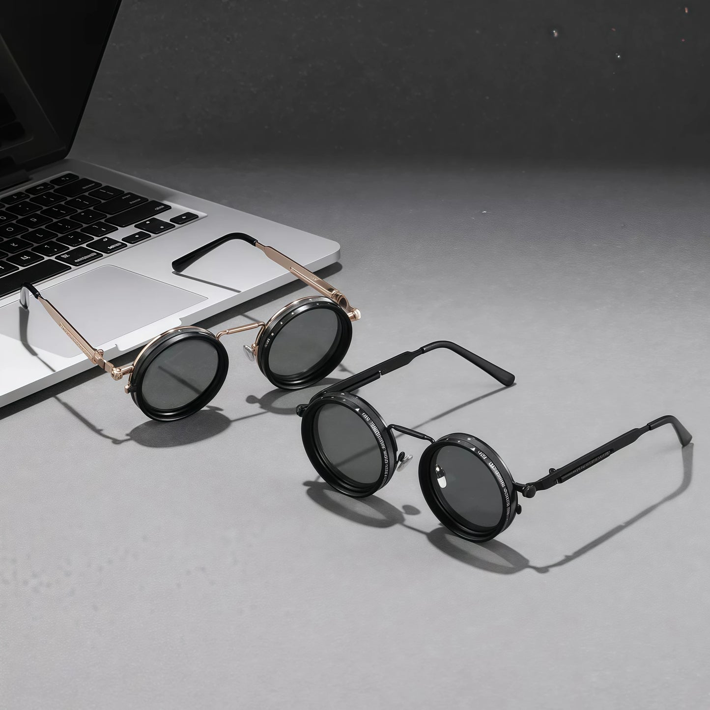 Stylish Dimmable Glasses, Suitable for Multi-Scenario Use, Retro Punk Parties, Festivals, Unisex Easter, Graduation Season, Halloween, Christmas