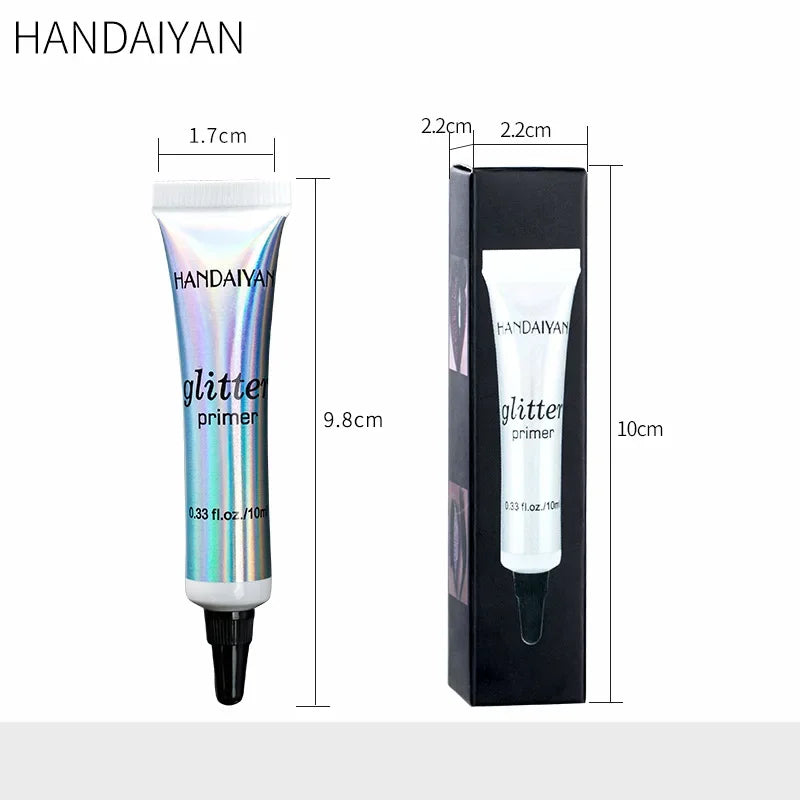 HANDAIYAN Sequin Glitter Primer Makeup Glue Eyeshadow Primer For Lips Eyes Face Long Lasting Multi-Functional Primer