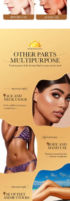 SADOER Body Self Tanners & Bronzer，Summer beach tanning cream darkening lotion，Facial Self Tanners & Bronzers lasting