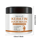 Keratin Hair Mask - Deep Conditioning Treatment for Dry, Damaged Hair - Restores Shine, Strength, and Elasticity