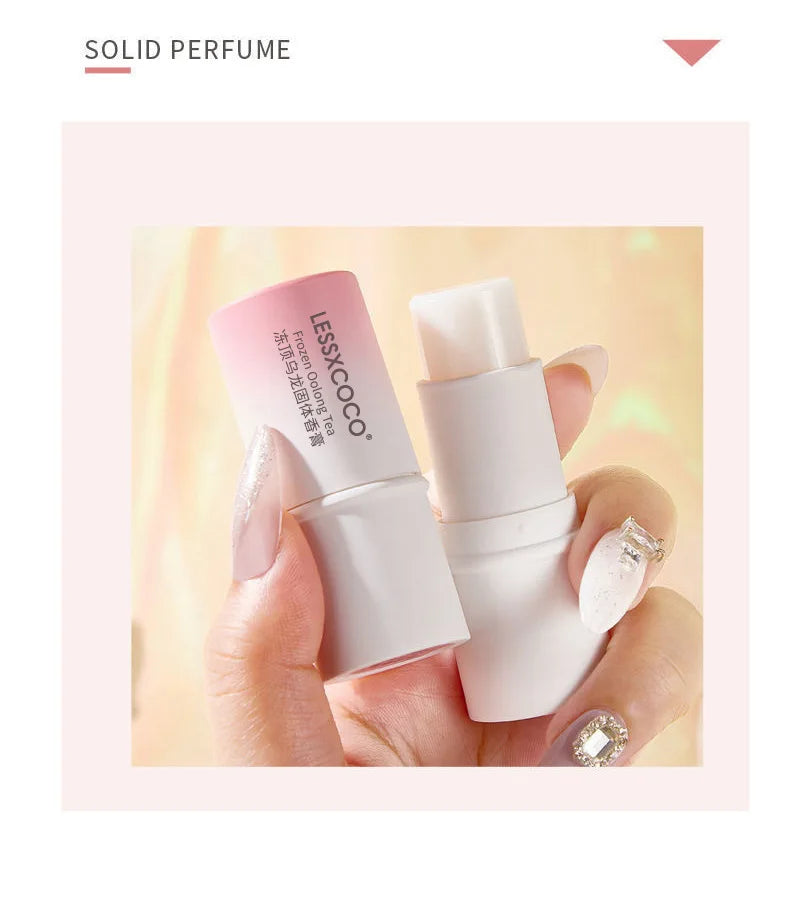 Solid Perfume, Portable Solid Balm, Long-Lasting Fragrances, Fresh and Elegant Female Solid Balm, Body Aroma Gifts for Women