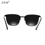 New Arrival Stylish Polarized Sunglasses Men Square Metal Frame Grey Glasses fashion Men Driver driving sunglasses UV400
