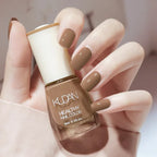 Nail Polish Without Baking Lamp White Fine Glitter Non-baking Non-peel Transparent Shiny Oil Base Coat Nude Nail Polish